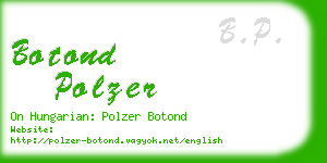 botond polzer business card
